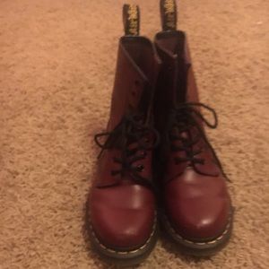 BURGUNDY doc martens